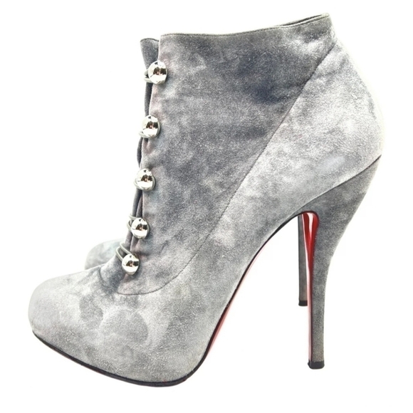 Christian Louboutin Fifre Corset Suede Ankle Boots sz. 36 - Picture 3 of 10
